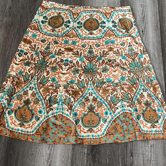 Nicole by Nicole Miller Dresses & Skirts - Geometric Print Silk Skirt